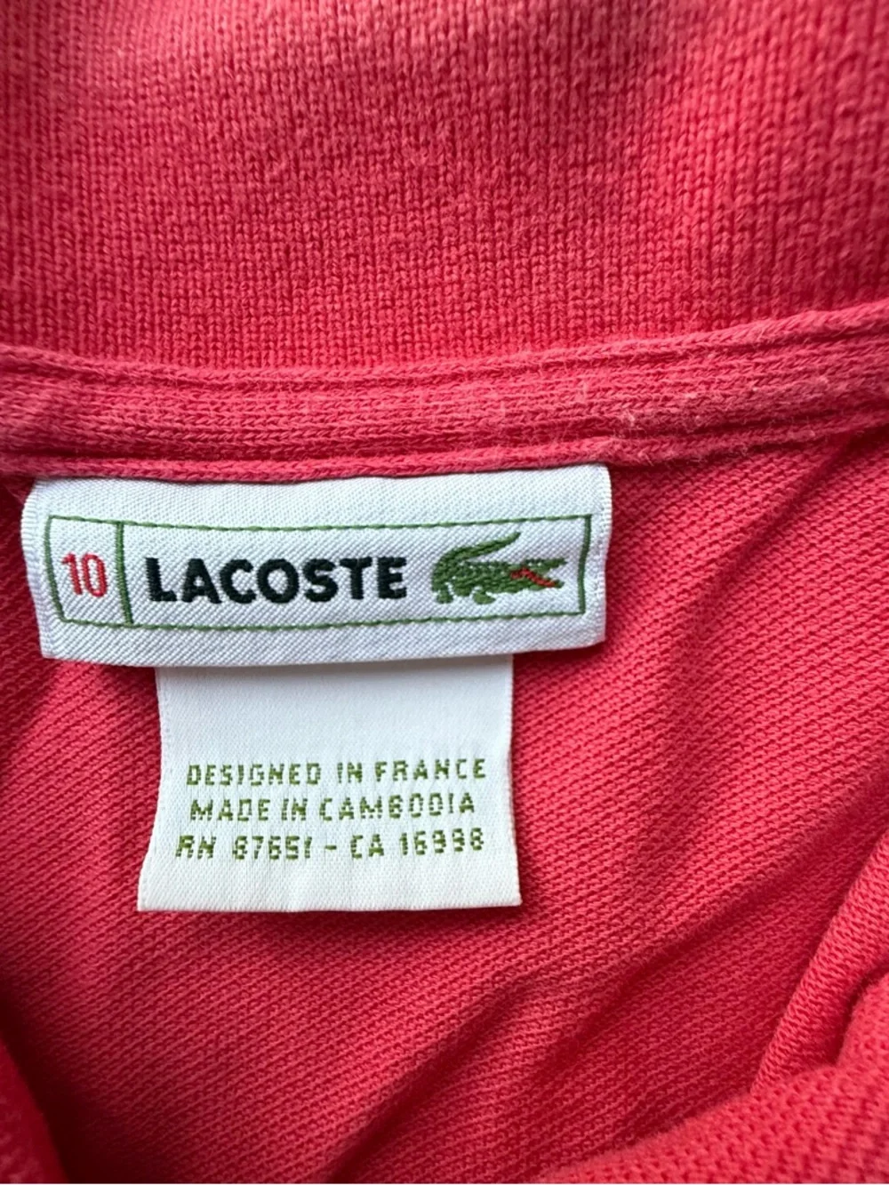 Lacoste classic polo